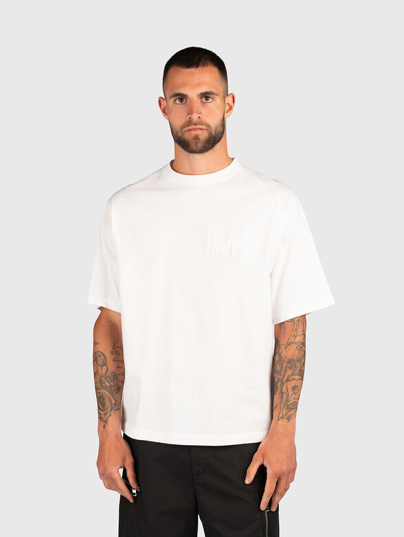 Cotton T-shirt with accent logo - 1