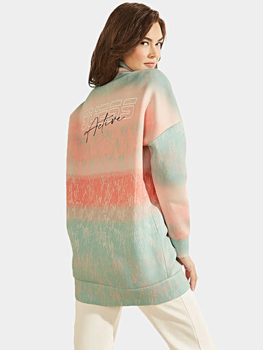 CORRINE long sweatshirt with python print - 5