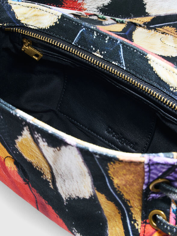 Denim bag with accent print - 6