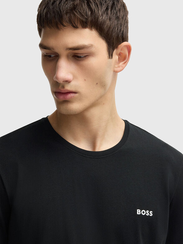 Cotton T-shirt with logo detail - 4