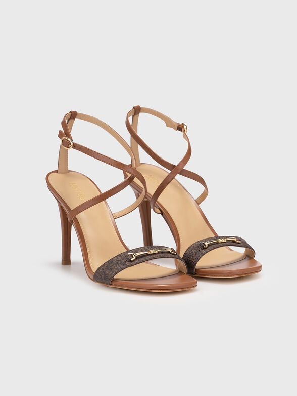 LENA leather heeled sandals - 2