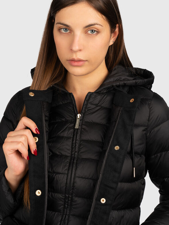 Padded jacket with removable hood - 6