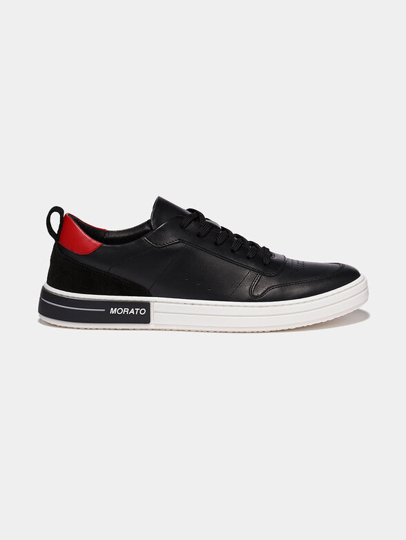 Black sneakers with contrasting elements - 1