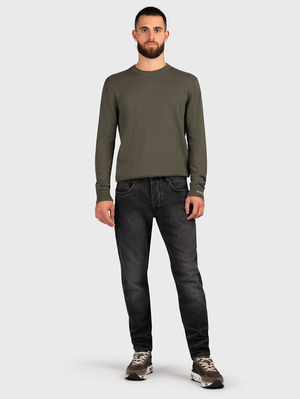 ANDRE black sweater with crew neck - 2