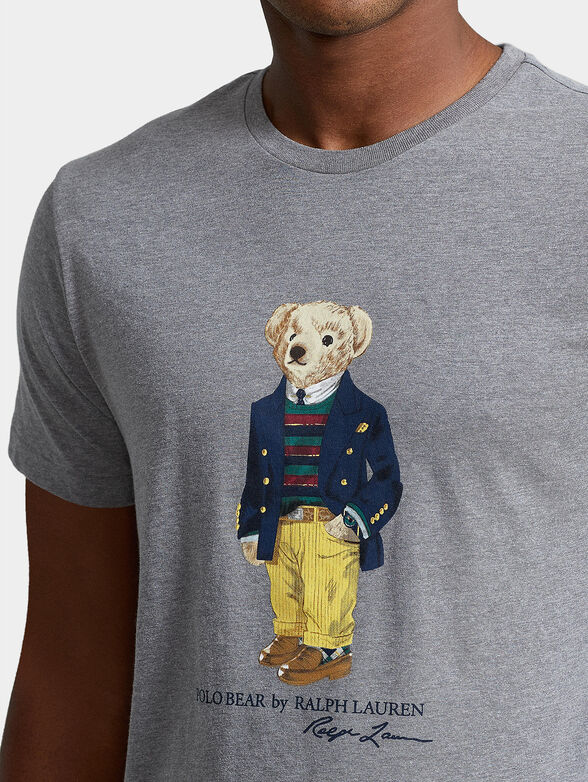 Cotton t-shirt with POLO BEAR accent - 4