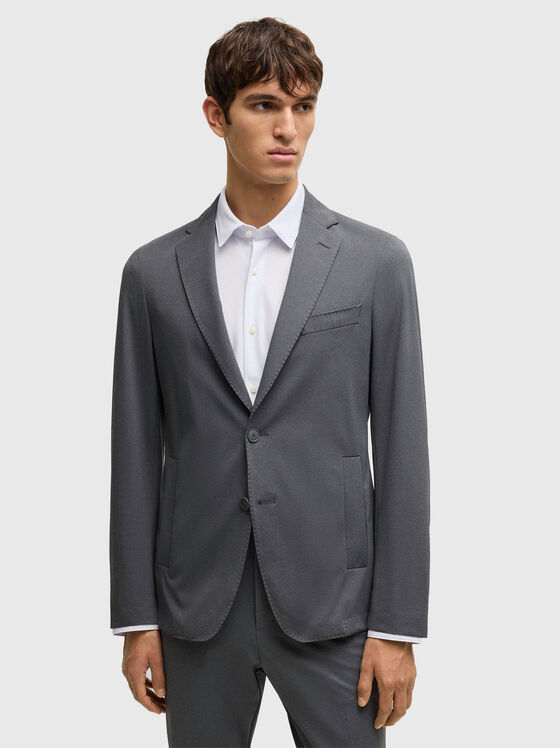 Blazer with removable hood - 1