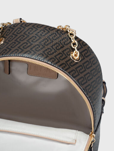 Backpack with monogram logo print - 5