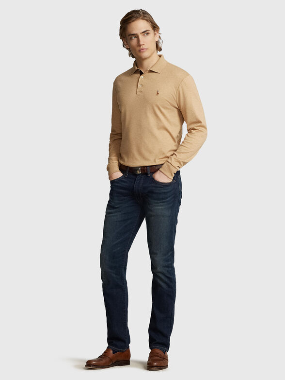 Beige cotton Polo Shirt  - 2