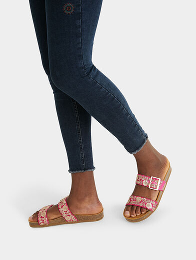 Sandals with embroidered straps - 2