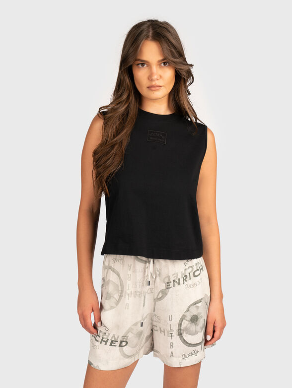 Cotton T-shirt with logo - 1