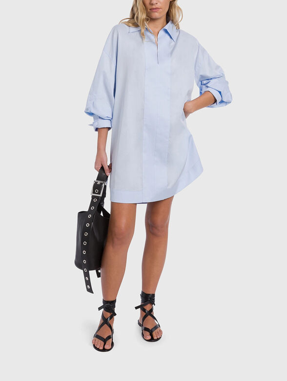 Long-sleeved cotton dress - 4