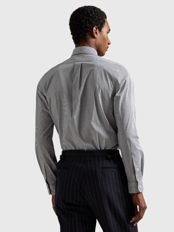 Long sleeved cotton blend shirt - 3