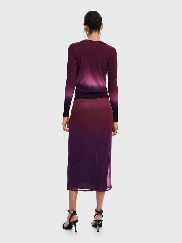 Sweater with oval neckline - 3