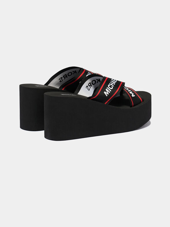 DEMI Platform flip flops with logo branding - 2