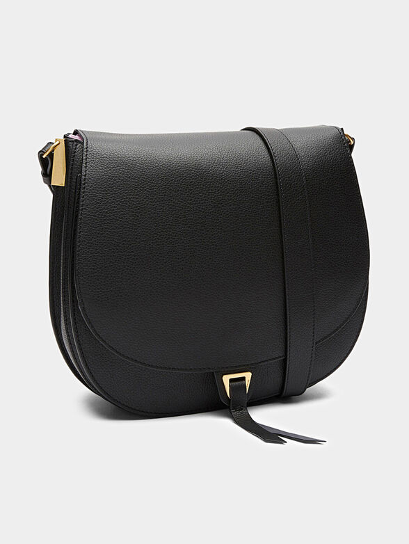 ARPEGE Black leather crossbody bag - 3
