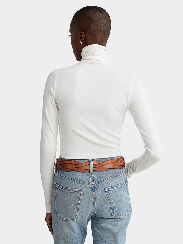 White turtleneck sweater - 3