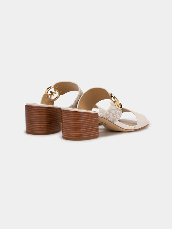 Sandals with monogram logo print  - 3