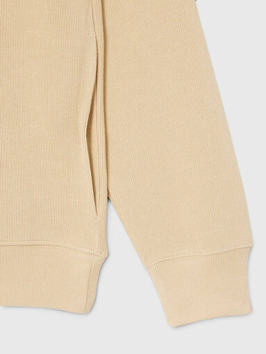 High neck zipped interlock sweatshirt - 5