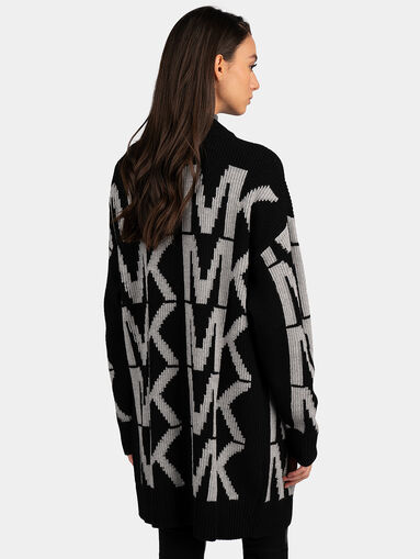 Cardigan with logo print - 3