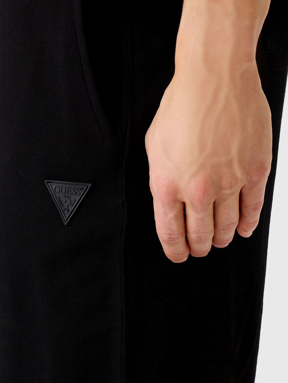 Sports pants with triangular logo  - 4