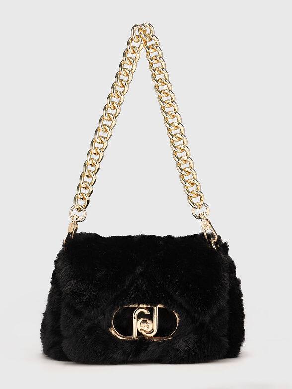 Soft texture crossbody bag with logo - 1