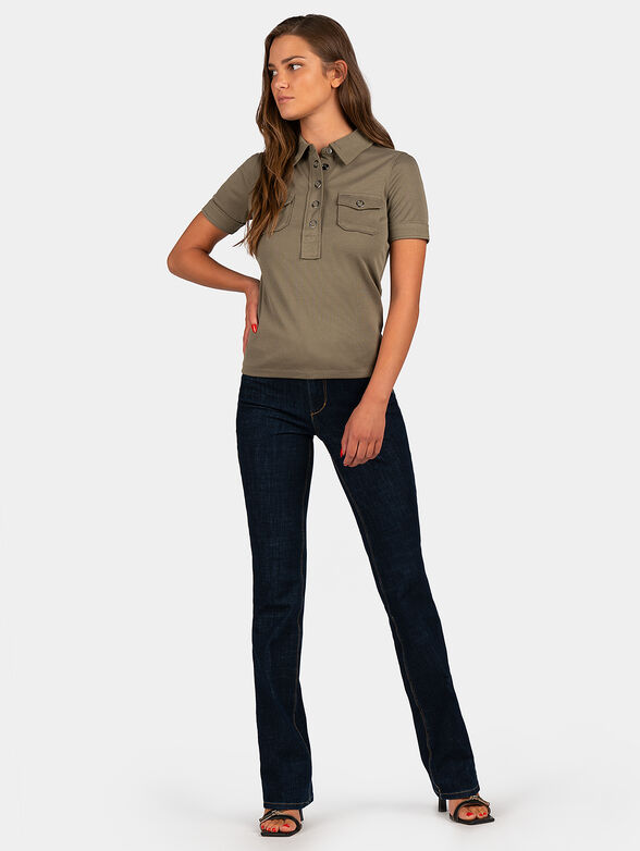 ELODIE polo shirt in beige - 2