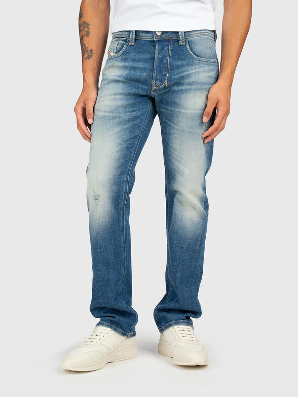 Cotton straight jeans - 1