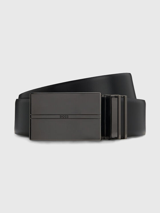 Reversible belt with logo buckle - 1