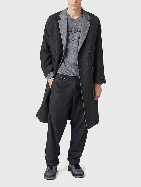 Crew neck sweater with logo - 2