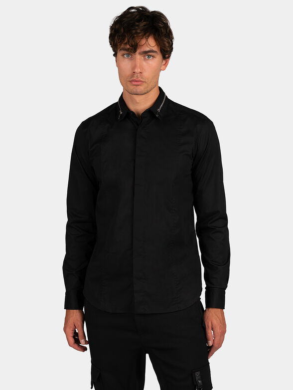 Shirt with zip on the collar - 1