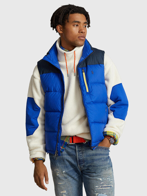 Padded vest with accent pocket - 1