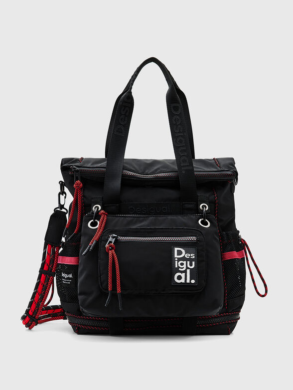 Multifunctional backpack with red accents - 1