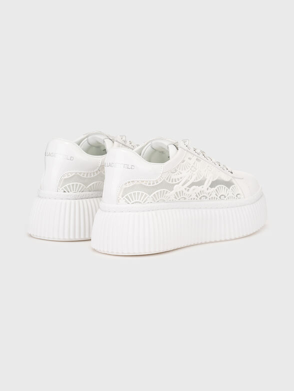 KREEPER LO leather sneakers with sheer elements - 3