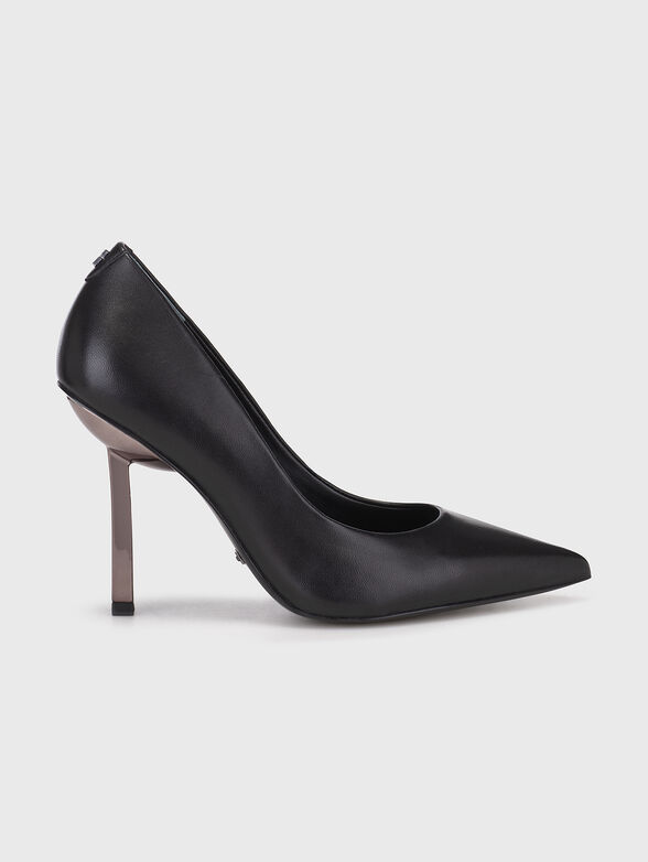 CIANCI black leather shoes with thin heel  - 1