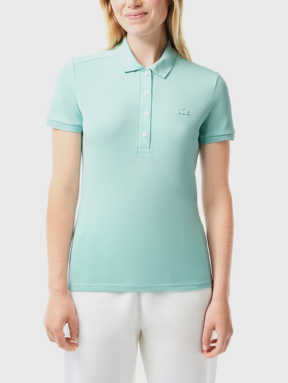 Burgundy cotton polo shirt - 1