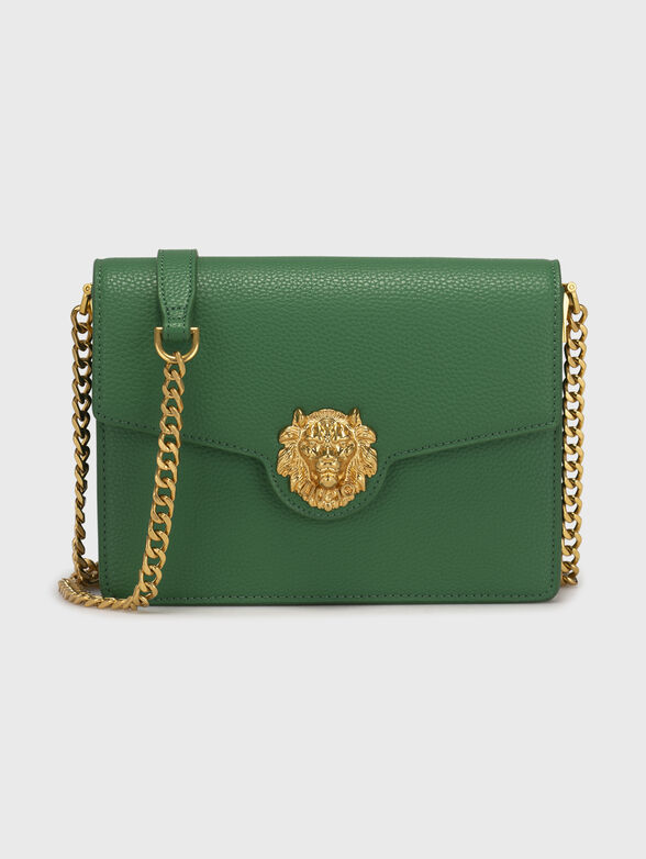 Beige crossbody bag with golden accent  - 1