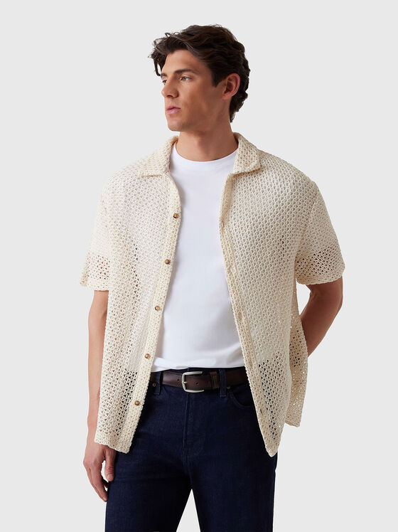 Плетена риза с къс ръкав - 1