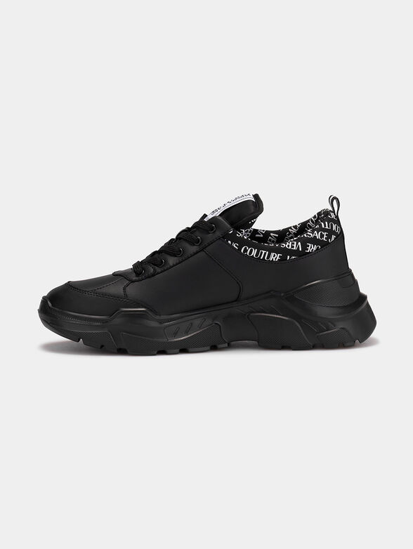 Black sneakers with logo - 4