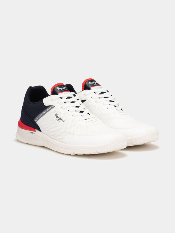 Dark blue sneakers with logo details - 2