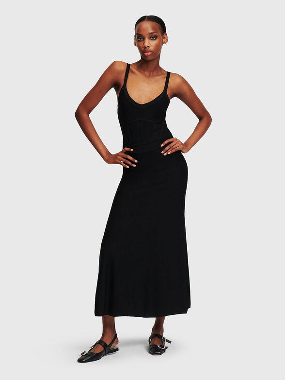 Sleeveless knitted dress - 4