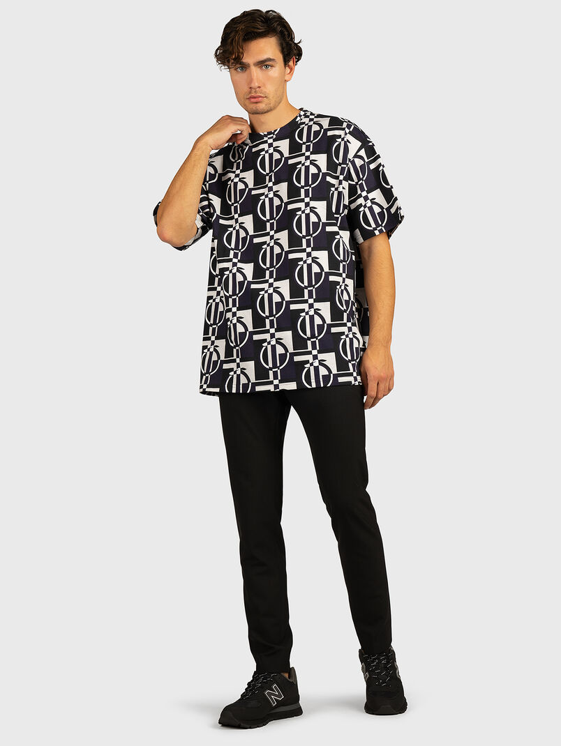 PACE black trousers with accent ties - 3