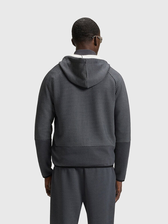 Sweatshirt with zip and hood - 3