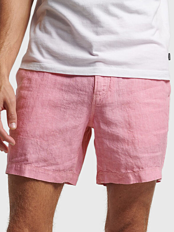 STUDIOS blue linen shorts - 1