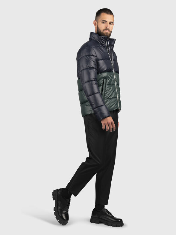 Padded jacket with quilted effect - 2
