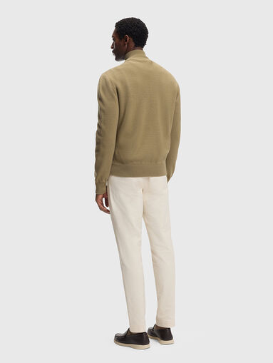 Knitted wool jacket with quilted effect - 3