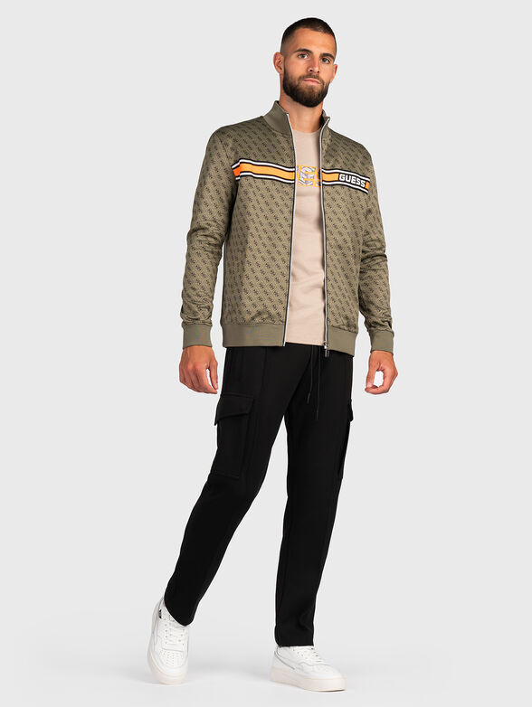 KORBIN monogram logo print sweatshirt  - 2