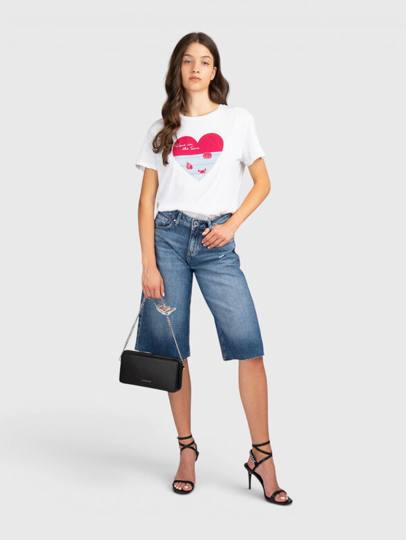 T-shirt with logo applique - 2