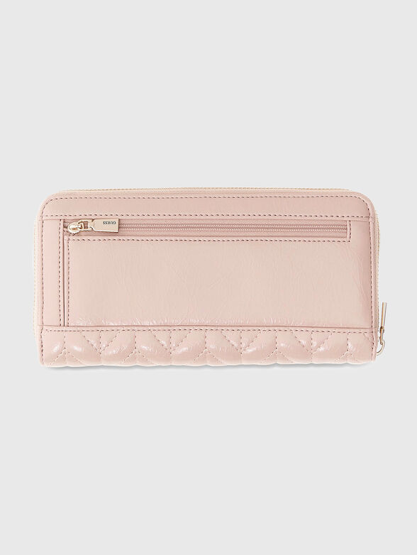 Pink wallet with a quilted effect - 2
