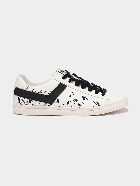 TOP STAR Embroidered sneakers with black accents - 1