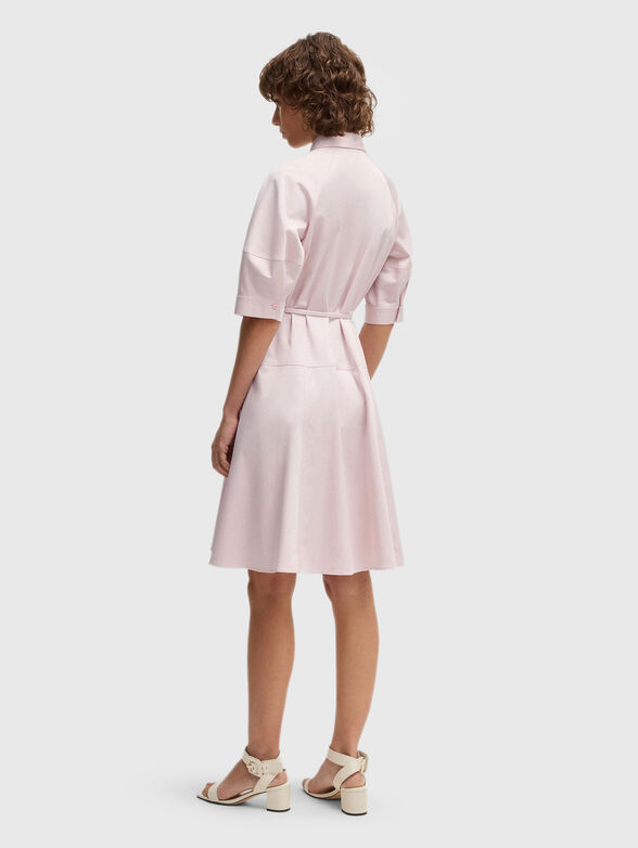 DELAURENA midi dress with waist belt - 2
